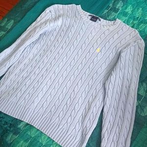 Ralph Lauren Powder Blue Pullover Sweater Sz M